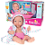 BONECA PETIT REBORN BANHO 33CM - MILK BRINQUEDOS - Imagem 1