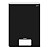 CADERNO BROCHURA CAPA DURA 1/4 COM 80 FOLHAS PRETO SLIM STIFF - JANDAIA - Imagem 1