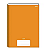 CADERNO BROCHURAO CAPA DURA COM 48 FOLHAS LARANJA STIFF - JANDAIA - Imagem 1
