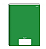 CADERNO BROCHURAO CAPA DURA COM 80 FOLHAS VERDE SLIM STIFF - JANDAIA - Imagem 1