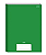 CADERNO BROCHURAO CAPA DURA COM 96 FOLHAS VERDE STIFF - JANDAIA - Imagem 1