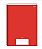 CADERNO BROCHURAO CAPA DURA COM 96 FOLHAS VERMELHO STIFF - JANDAIA - Imagem 1