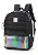 MOCHILA DE COSTA UP4YOU NAILON MATELASSE HOLOGRAFICO PRETO - LUXCEL - Imagem 3