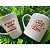 CANECA DE LOUÇA RAZÃO DA FELICIDADE DTF PERSONALIZADO - Imagem 1