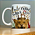 CANECA DE LOUÇA LUTE COMO UMA MÃE PERSONALIZADO - Imagem 1