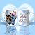 CANECA DE LOUÇA NÃO SOU PERFEITO MAS SOU TODINHO SEU (AZUL) PERSONALIZADO - Imagem 1