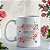 CANECA DE LOUÇA FELIZ DIA DAS MÃES FLORES PERSONALIZADO - Imagem 1