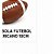 VINIL BOLA FUTEBOL AMERICANO 10CM - Imagem 1