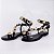 Sandalia Rasteira Iris Preto - Imagem 1