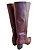 Bota Malbec Cano Alto de Couro com salto Bloco e Bico Fino Lialine - Imagem 3