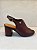 Peep Toe Sandália em Couro Salto Bloco Linha Comfort Lialine - Imagem 1