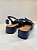 Slingback  Salto Baixo Azul Marinho em Couro Linha Comfort Lialine - Imagem 3