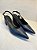 Slingback Bico Fino com Salto Bloco em Couro Lialine - Imagem 2