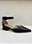 Scarpin Paraonda em Couro Preto - Imagem 1