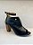 Peep Toe Boot Paraonda em Couro Preto - Imagem 1