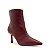Bota Bico Fico com Salto Fino em Couro Merlot - Imagem 2