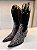 Bota Paraonda Texana Cano Alto em Couro Preto Snake - Imagem 3