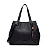 Bolsa Tote Santa Lolla Elegance em Textura Soft Preta - Imagem 1
