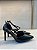 Scarpin Di Valentini Preto com Tiras de Brilho - Imagem 3