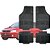 Tapete Automotivo Universal Preto 4 peças Borracha Corsa Hatch Á 2012 - Imagem 1
