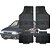 Tapete Automotivo Universal Preto 4 peças Borracha Uno Quadrado Á 2013 - Imagem 1