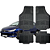 Tapete Automotivo Universal Preto 4 peças Borracha Peugeot 206 Sedan - Imagem 1