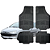 Tapete Automotivo Universal Preto 4 peças Borracha Peugeot 206 Hatch - Imagem 1