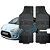 Tapete Automotivo Universal Preto 4 peças Borracha C3 2003 Até 2026 - Imagem 1