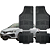 Tapete Automotivo Universal Preto 4 peças Borracha Toyota Etios Hatch - Imagem 1