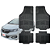 Tapete Automotivo Universal Preto 4 peças Borracha Fit 2003 Até 2021 - Imagem 1