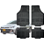 Tapete Automotivo Universal Preto 4 peças Borracha HB20S 2013 Até 2026 - Imagem 1