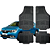 Tapete Automotivo Universal Preto 4 peças Borracha Logan 2007 Até 2024 - Imagem 1