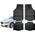 Tapete Automotivo Universal Preto 4 peças Borracha BMW 120I Até 2020 - Imagem 1
