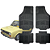 Tapete Automotivo Universal Preto 4 peças Borracha Fiat 147 Até 1987 - Imagem 1