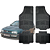 Tapete Automotivo Universal Preto 4 peças Borracha Golf 1974 Até 1998 - Imagem 1