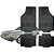 Tapete Automotivo Universal Preto 4 peças Borracha Quantum Até 2003 - Imagem 1