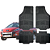 Tapete Automotivo Universal Preto 4 peças Borracha Hoggar 2010 Até 2014 - Imagem 1