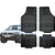 Tapete Automotivo Universal Preto 4 peças Borracha Saveiro Até 2009 - Imagem 1