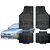 Tapete Automotivo Universal Preto 4 peças Borracha Verona 1989 Até 1996 - Imagem 1