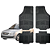 Tapete Automotivo Universal Preto 4 peças Borracha Wagon 1997 Até 2002 - Imagem 1