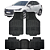 Tapete Automotivo Carpete Borracha Pvc Reforçado Com Tunel Onix Hatch - Imagem 1