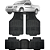 Tapete Automotivo Carpete Borracha Pvc Reforçado Com Tunel Picape Corsa - Imagem 1
