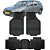 Tapete Automotivo Carpete Borracha PVC Reforçado Com Tunel Fiat Tipo - Imagem 1