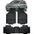 Tapete Automotivo Carpete Borracha PVC Reforçado Com Tunel Fiat Uno - Imagem 1