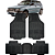 Tapete Automotivo Carpete Borracha PVC Reforçado Com Tunel Fiat Mille - Imagem 1