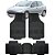 Tapete Automotivo Carpete Borracha PVC Reforçado Com Tunel 206 Hatch - Imagem 1