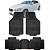 Tapete Automotivo Carpete PVC Borracha Reforçado Com Tunel BMW 120i - Imagem 1