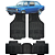 Tapete Automotivo Carpete PVC Borracha Reforçado Com Tunel Chevette - Imagem 1