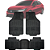 Tapete Automotivo Carpete PVC Borracha Reforçado Com Tunel City Sedan - Imagem 1