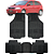 Tapete Automotivo Carpete Borracha PVC Reforçado Com Tunel Corsa Hatch - Imagem 1
